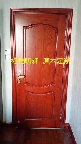 西安原木门工厂格雅明轩安装实景案例