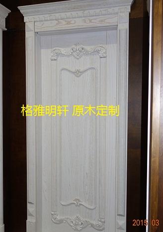 陕西原木门工厂格雅明轩美国红橡安装实景案例