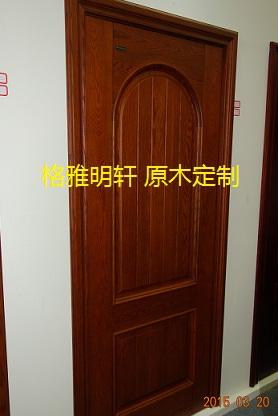 陕西实木门工厂格雅明轩美国红橡安装实景