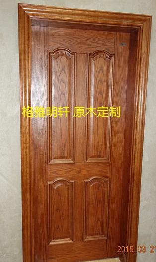 西安红橡原木门厂家格雅明轩红橡原木门实景