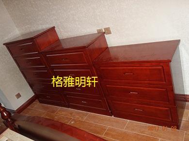 西安实木全屋定制工厂格雅明轩卧室安装实景案例