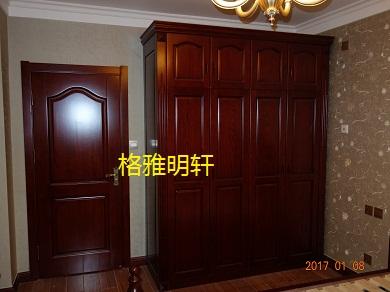 陕西原木全屋定制格雅明轩工厂安装实景