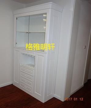 欧式整木定制工厂格雅明轩餐厅酒柜安装实景案例