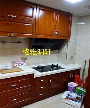 陕西实木整木定制工厂格雅明轩安装实景案例
