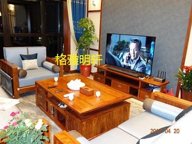 陕西实木全屋定制别墅安装实景案例