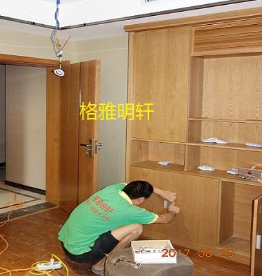 陕西美国红橡原木定制工厂安装实景案例